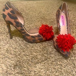 Betsy Johnson Harley Leopard Stiletto Heels
